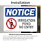 Signmission Irrigation Pond No Entry Sign, Vinyl Decal, 10in W x 7in L, 2PK OS-2PACK-NS-D-710-L-13726 - alternate 3